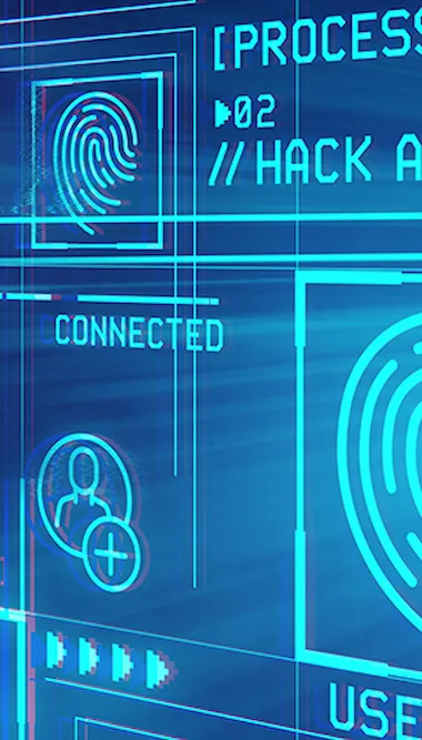 Touchscreen with digital symbols